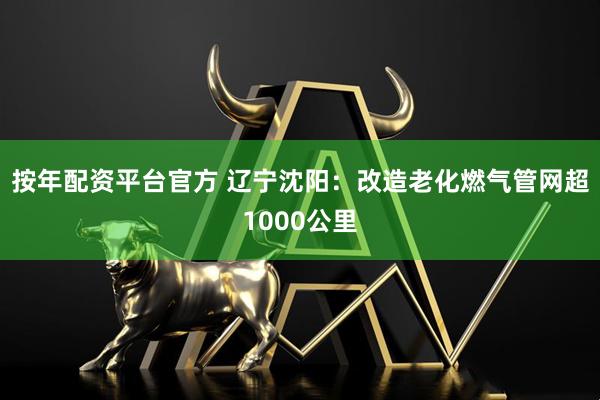 按年配资平台官方 辽宁沈阳：改造老化燃气管网超1000公里