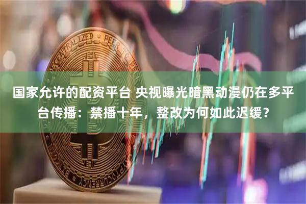 国家允许的配资平台 央视曝光暗黑动漫仍在多平台传播：禁播十年，整改为何如此迟缓？